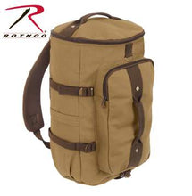 Load image into Gallery viewer, Convertible Canvas Duffle / Backpack - 19 Inches