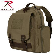 Load image into Gallery viewer, Vintage Canvas Sling Backpack - Olive Drab