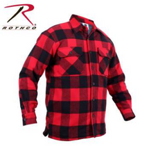 Load image into Gallery viewer, Extra Heavyweight Buffalo Plaid Sherpa Lined Flannel Shirts