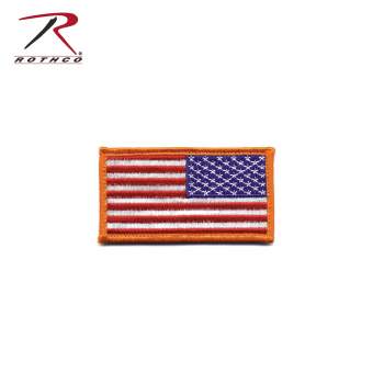 Mini US Flag Patch With Hook Back