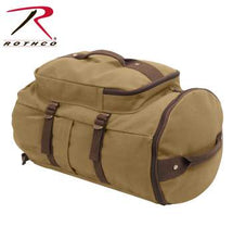 Load image into Gallery viewer, Convertible Canvas Duffle / Backpack - 19 Inches
