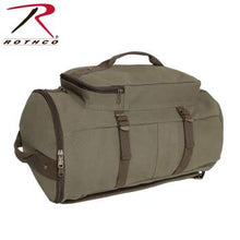 Load image into Gallery viewer, Convertible Canvas Duffle / Backpack - 19 Inches
