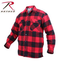 Load image into Gallery viewer, Extra Heavyweight Buffalo Plaid Sherpa Lined Flannel Shirts
