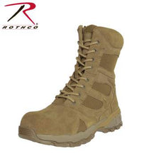 Load image into Gallery viewer, 8&quot; Forced Entry Composite Toe AR 670-1 Coyote Brown Side Zip Tactical Boot
