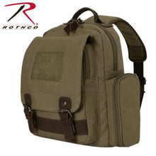 Load image into Gallery viewer, Vintage Canvas Sling Backpack - Olive Drab
