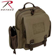 Load image into Gallery viewer, Vintage Canvas Sling Backpack - Olive Drab
